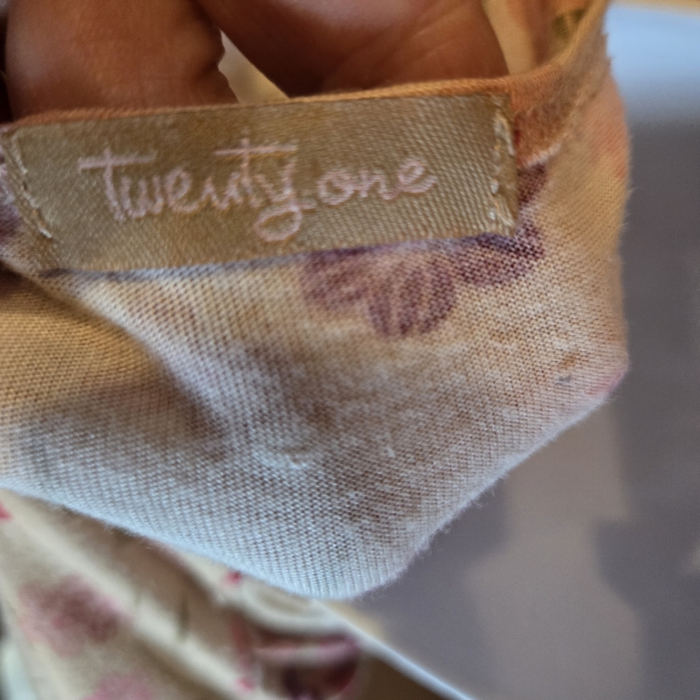 Twenty One Cotton kimono floral top GORGEOUS! SzM - Picture 6 of 6